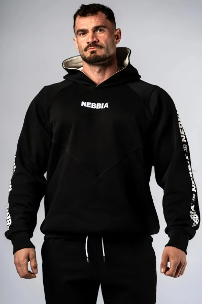 NEBBIA Hoodie HERO black