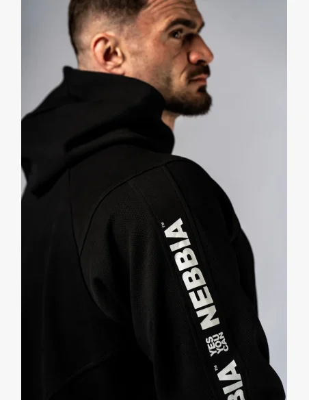 NEBBIA Hoodie HERO black