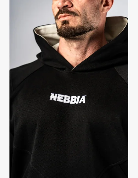 NEBBIA Hoodie HERO black