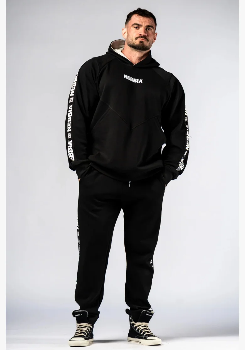 NEBBIA Hoodie HERO black