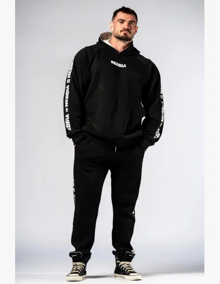 NEBBIA Hoodie HERO black