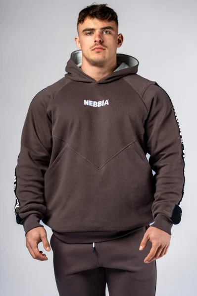 NEBBIA Hoodie HERO brown