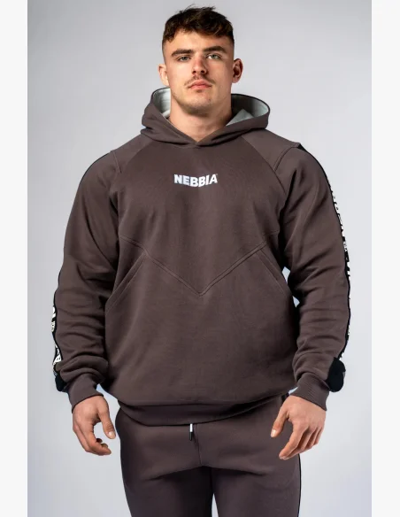 NEBBIA Hoodie HERO brown