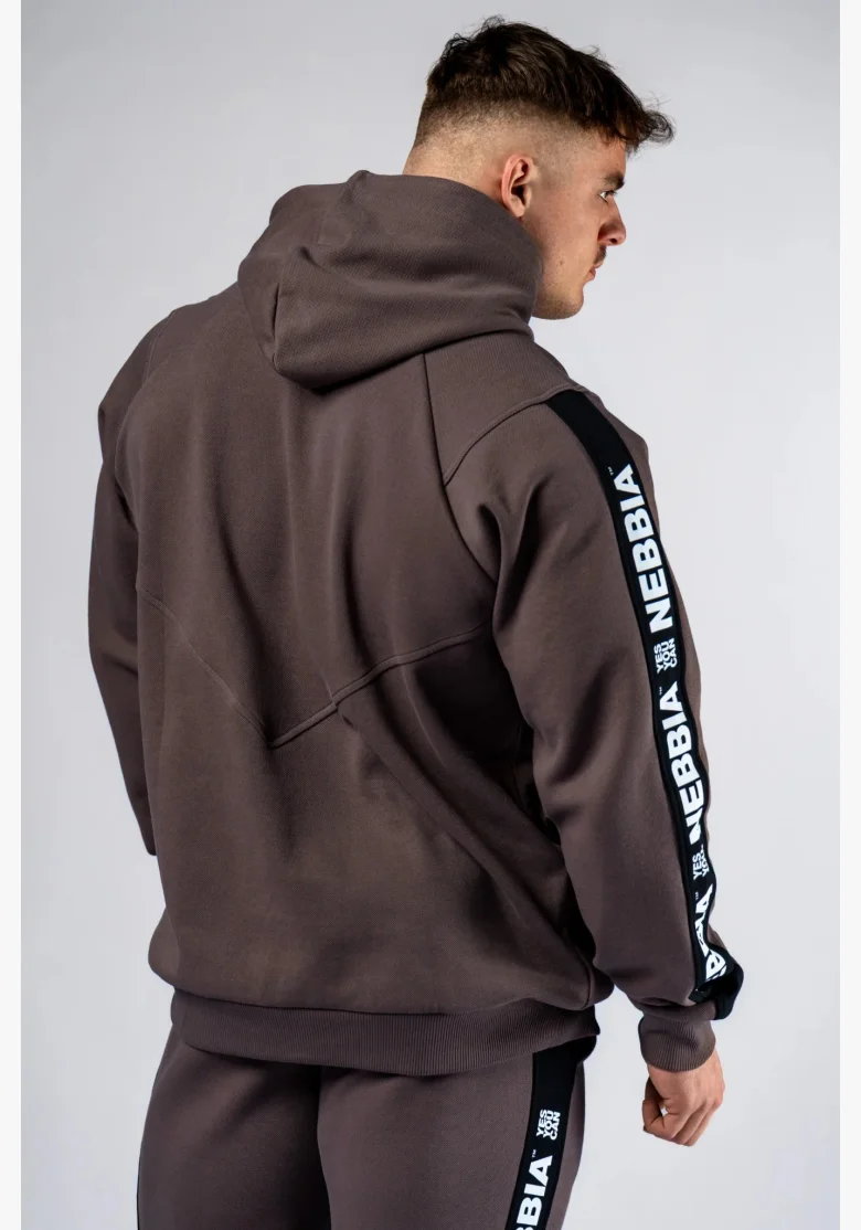 NEBBIA Hoodie HERO brown