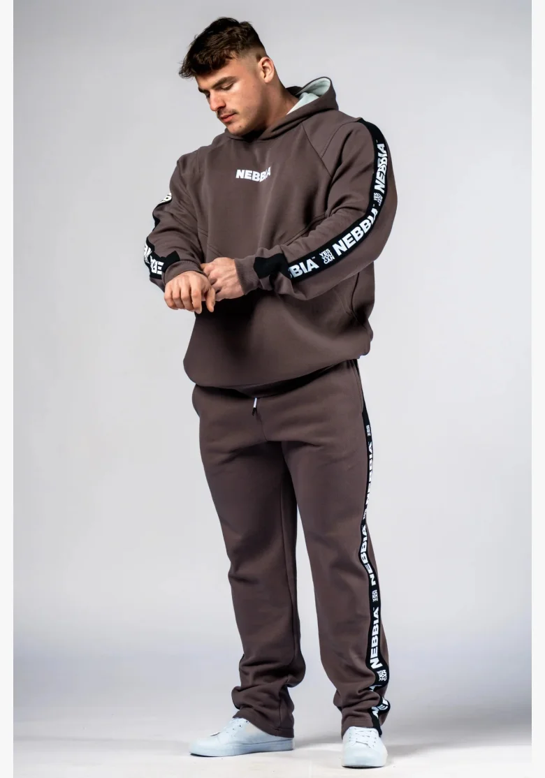 NEBBIA Hoodie HERO brown