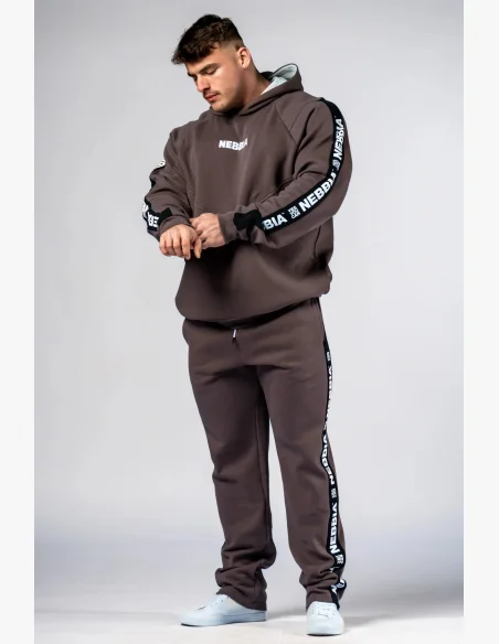 NEBBIA Hoodie HERO brown
