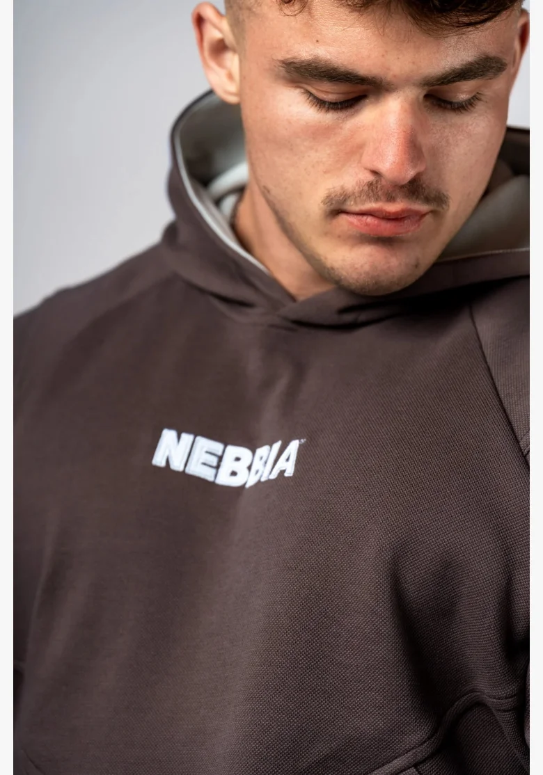 NEBBIA Hoodie HERO brown