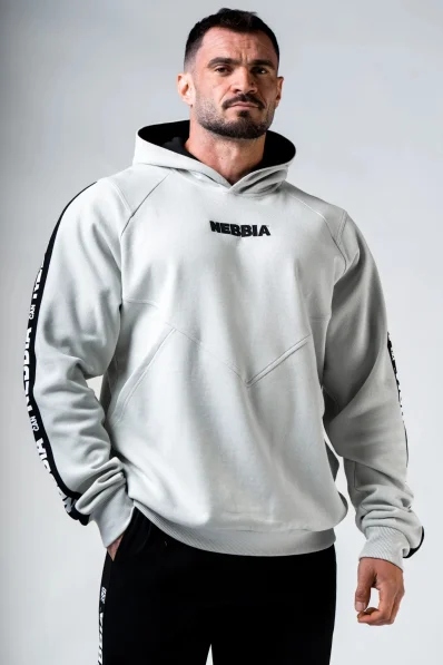 NEBBIA Hoodie HERO grey