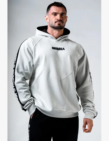 NEBBIA Hoodie HERO grey