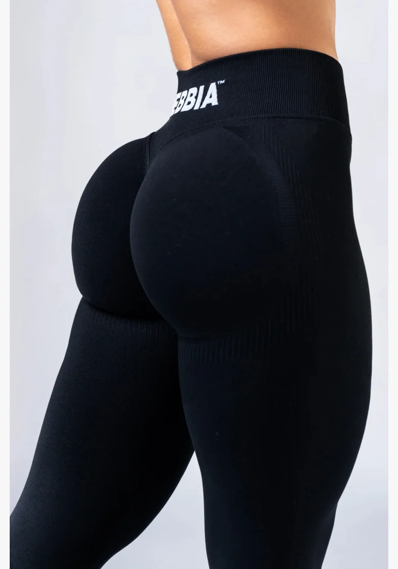 NEBBIA High-waist push-up leggings POWER black