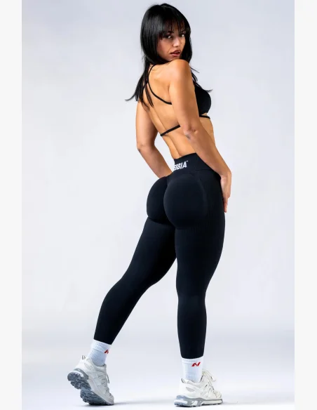 NEBBIA High-waist push-up leggings POWER black