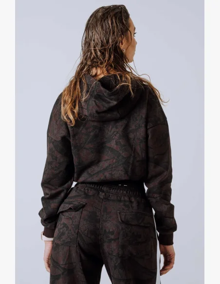 NEBBIA Zip-up hoodie POWER Camo dark