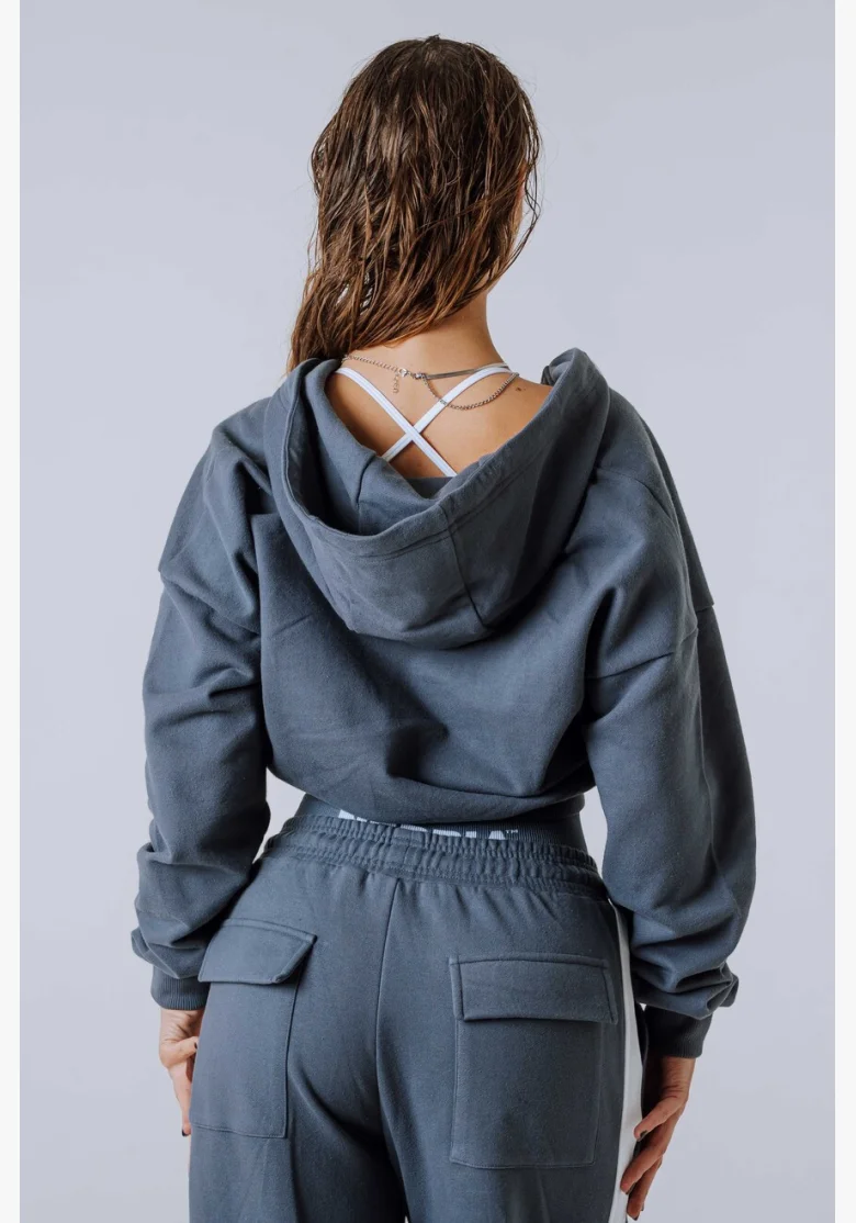 NEBBIA Zip-up Hoodie POWER gray