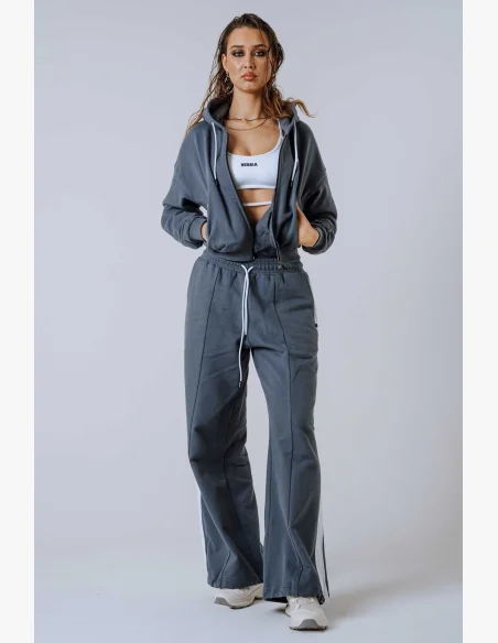NEBBIA Zip-up Hoodie POWER gray