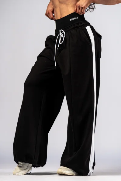 NEBBIA Oversized sweatpants POWER black