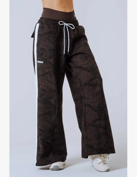NEBBIA Oversized sweatpants POWER Camo dark