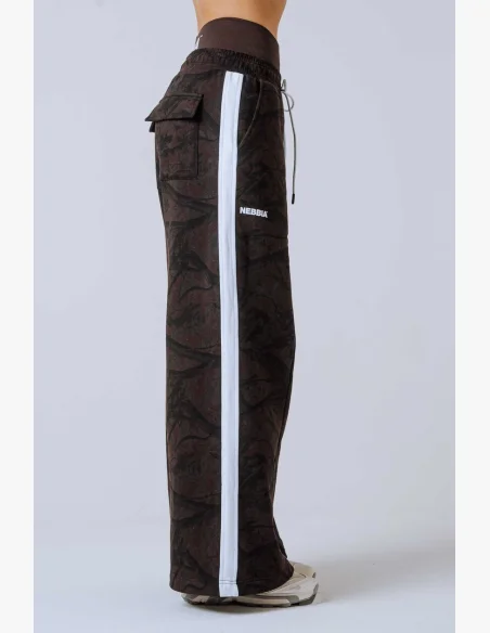 NEBBIA Oversized sweatpants POWER Camo dark