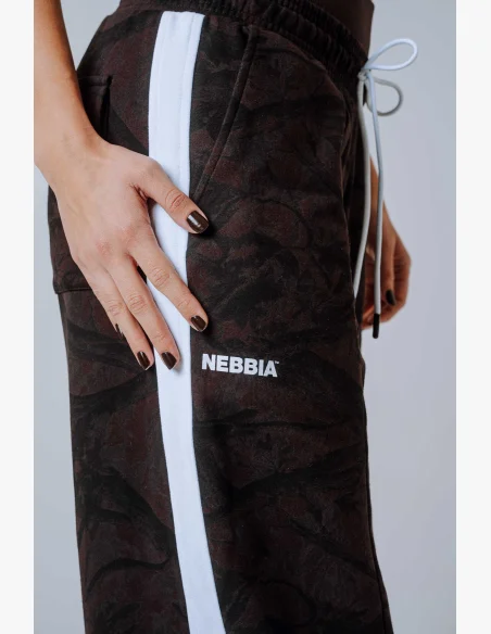 NEBBIA Oversized sweatpants POWER Camo dark