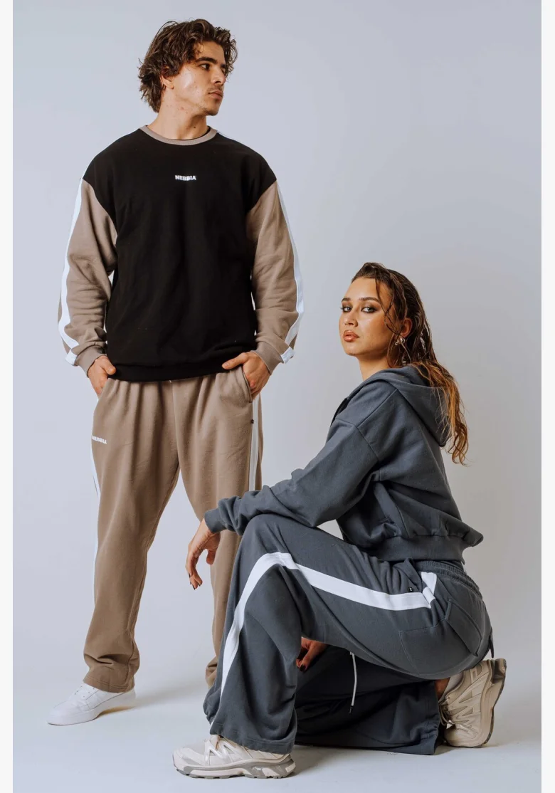 NEBBIA Oversized sweatpants POWER grey