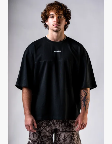 NEBBIA Oversized t-shirt POWER black