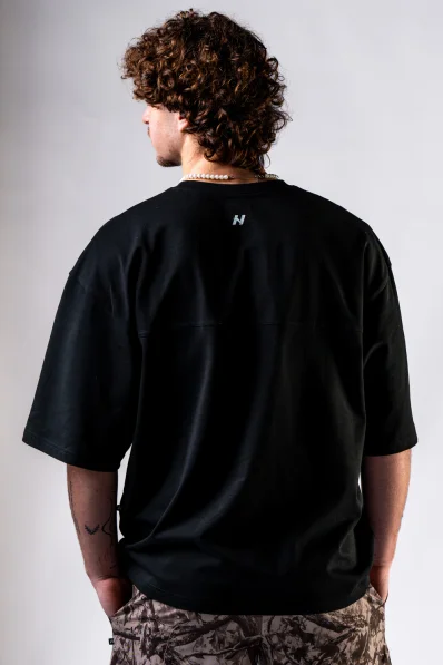 NEBBIA Oversized t-shirt POWER black 2