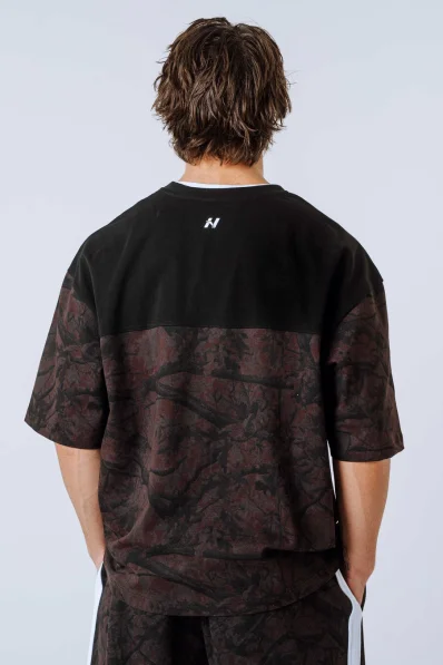 NEBBIA Oversized t-shirt POWER Camo dark 2