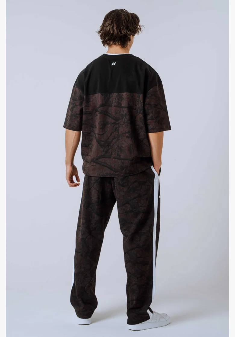 NEBBIA Oversized t-shirt POWER Camo dark