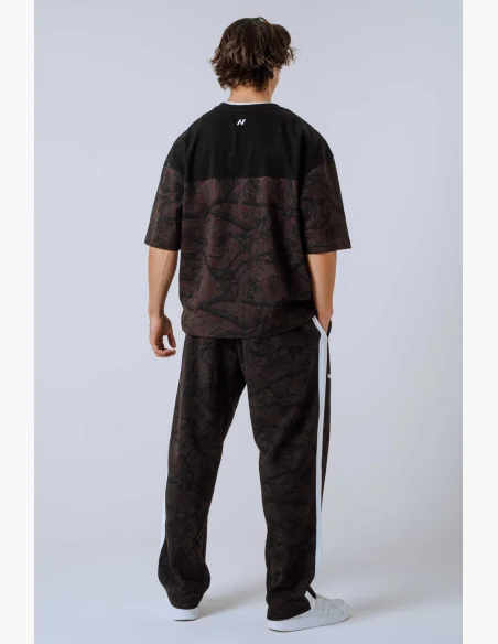 NEBBIA Oversized t-shirt POWER Camo dark