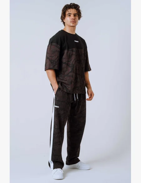 NEBBIA Oversized t-shirt POWER Camo dark