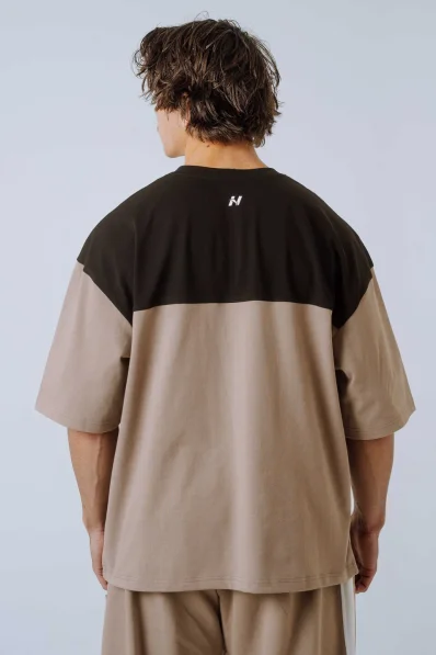 NEBBIA Oversized t-shirt POWER beige 2