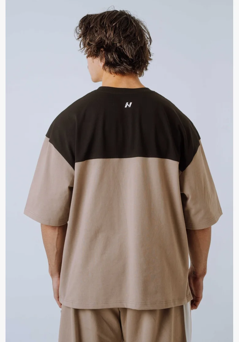 NEBBIA Oversized t-shirt POWER beige
