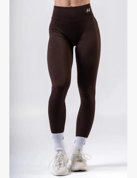 NEBBIA High-waist push-up leggings POWER brown