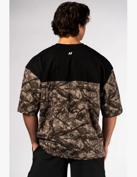NEBBIA Oversized t-shirt POWER Camo pale