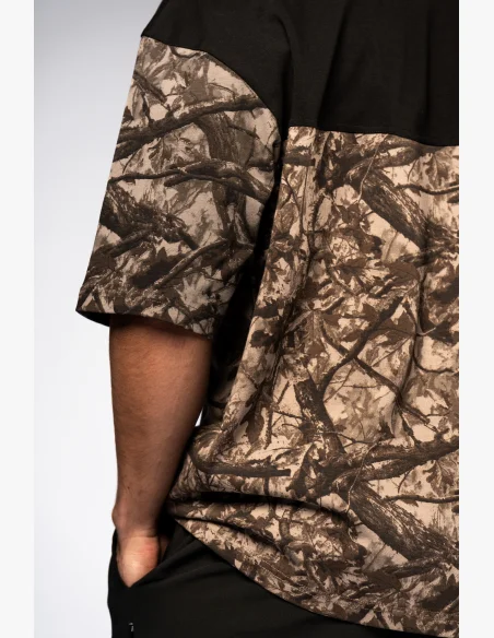 NEBBIA Oversized t-shirt POWER Camo pale