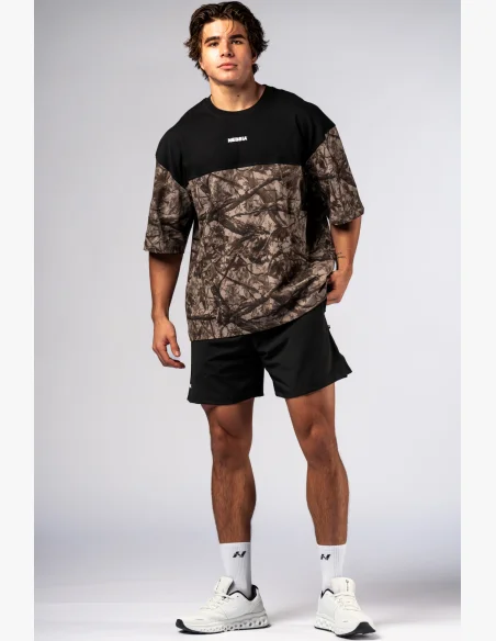 NEBBIA Oversized t-shirt POWER Camo pale