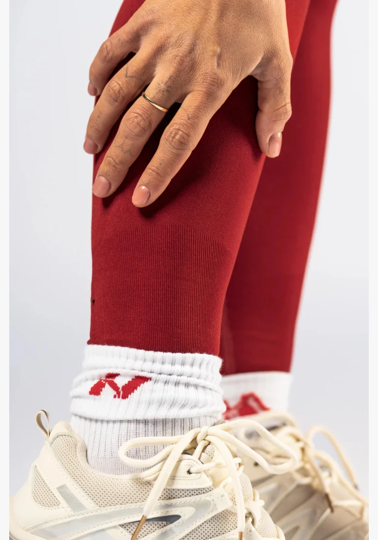 NEBBIA High-waist push-up leggings POWER red