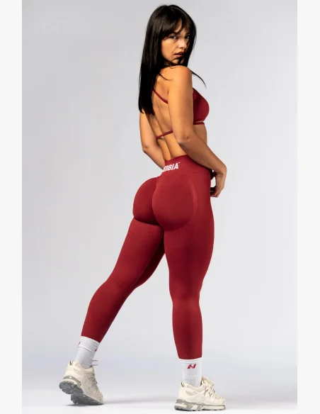 NEBBIA High-waist push-up leggings POWER red