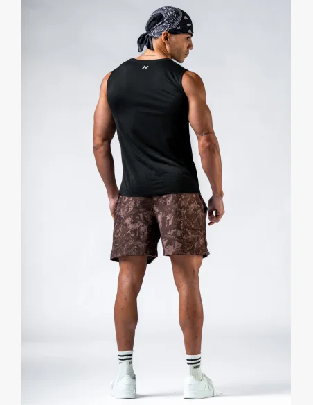 NEBBIA Seamless sleeveless t-shirt POWER black