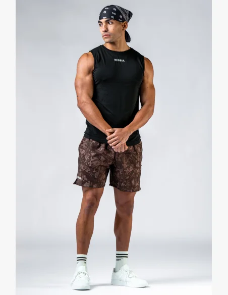 NEBBIA Seamless sleeveless t-shirt POWER black