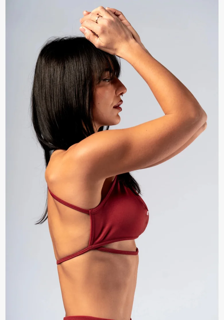 NEBBIA Open-back sports bra POWER red