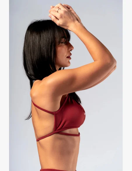 NEBBIA Open-back sports bra POWER red