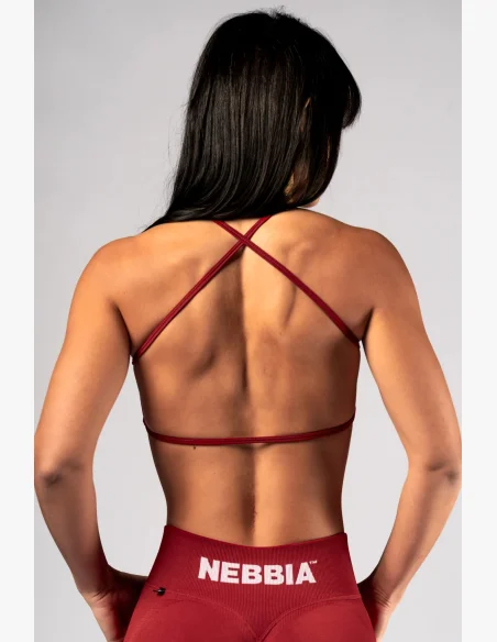 NEBBIA Open-back sports bra POWER red