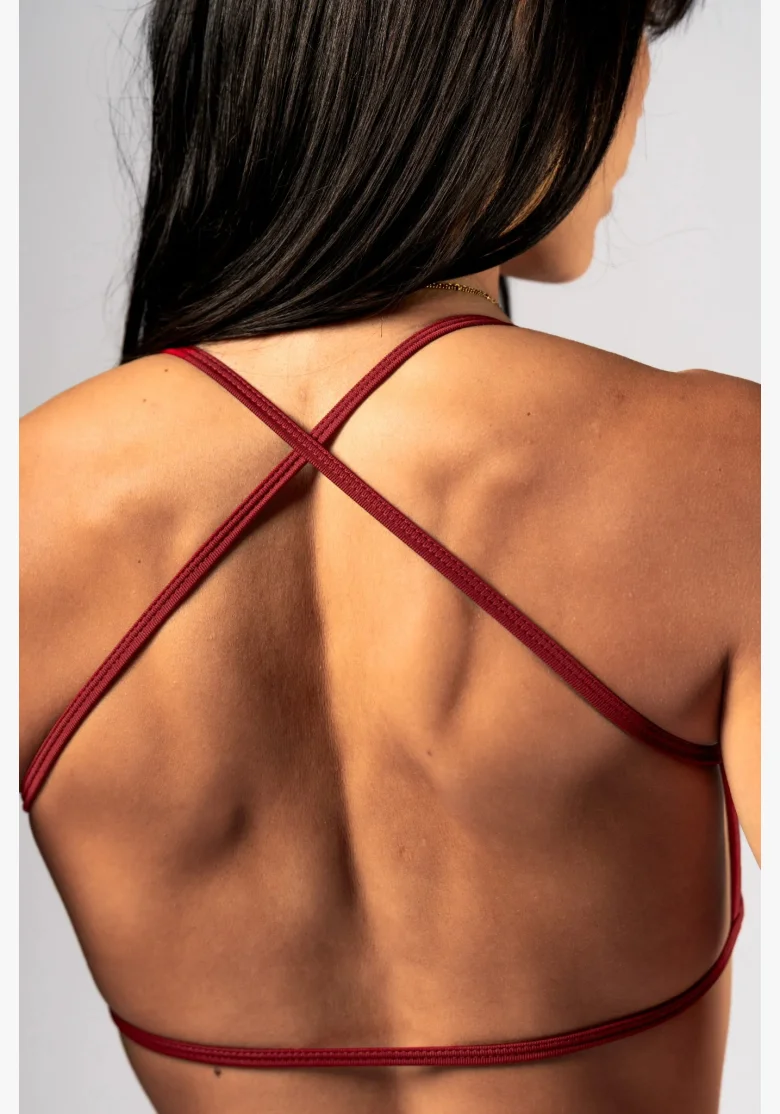 NEBBIA Open-back sports bra POWER red