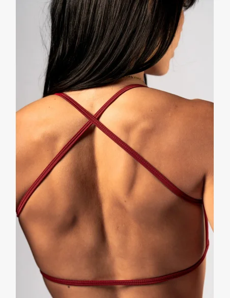 NEBBIA Open-back sports bra POWER red