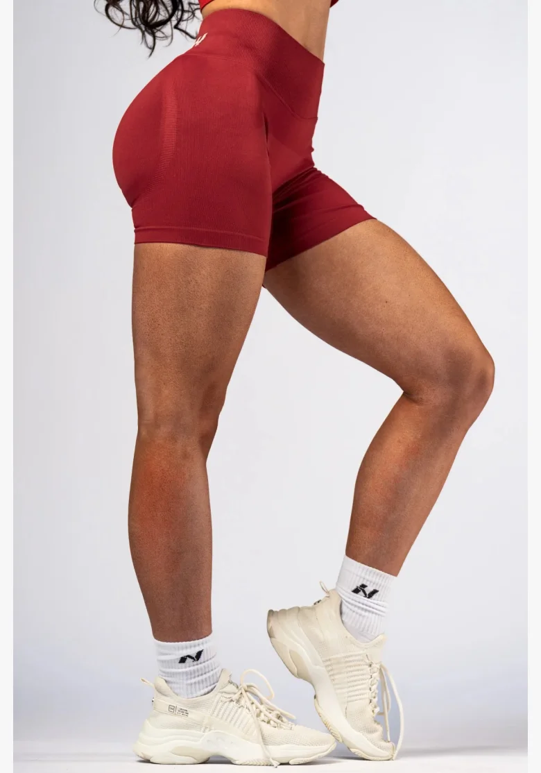 NEBBIA High-waist push-up shorts POWER red