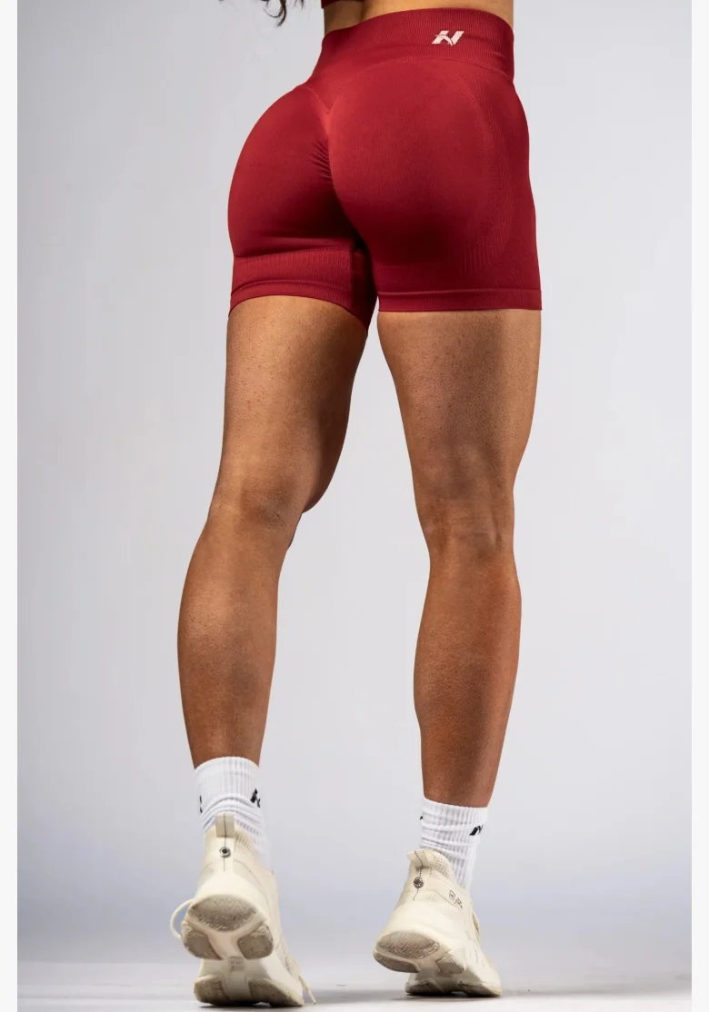 NEBBIA High-waist push-up shorts POWER red