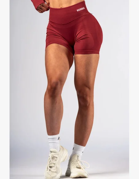 NEBBIA High-waist push-up shorts POWER red
