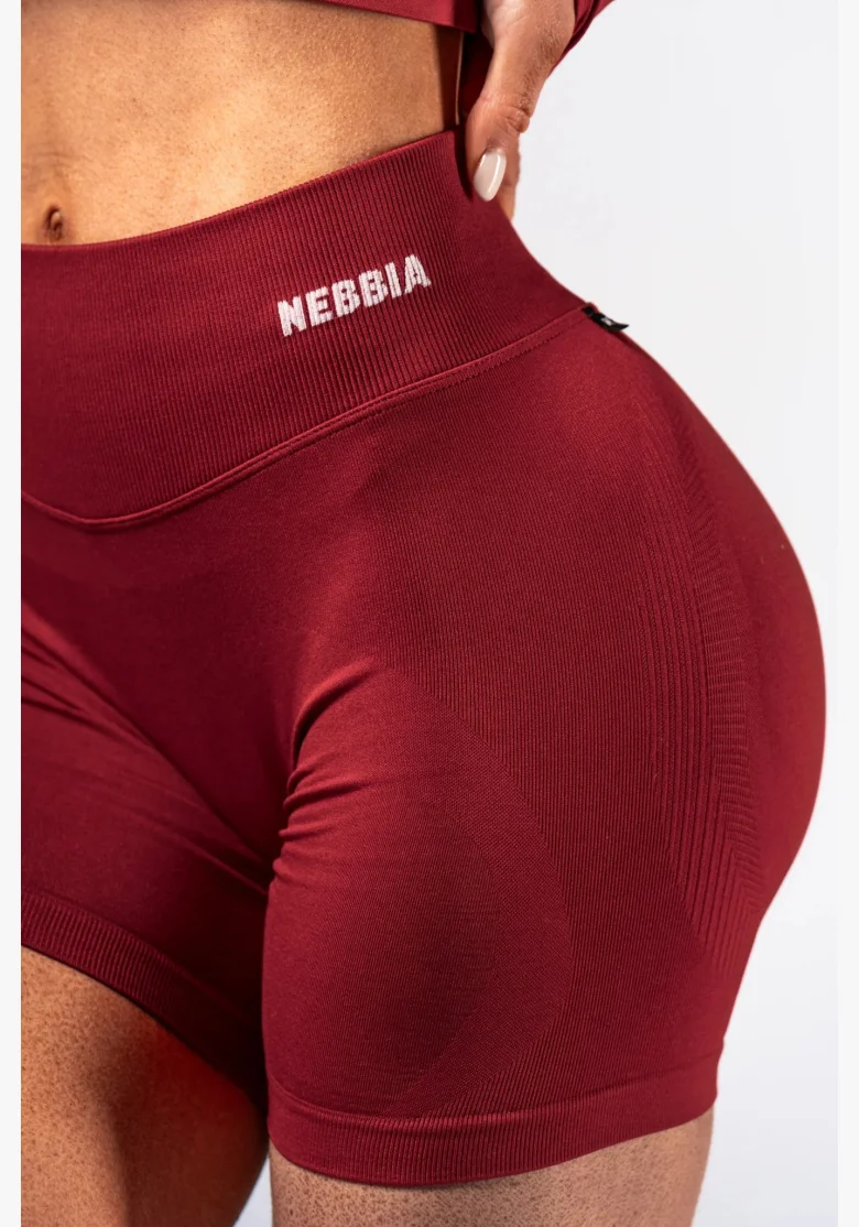 NEBBIA High-waist push-up shorts POWER red