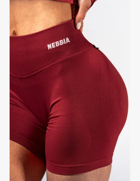 NEBBIA High-waist push-up shorts POWER red
