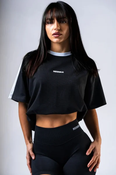 NEBBIA Relaxed fit t-shirt POWER black